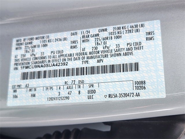 2025 Ford Escape ST-Line Select