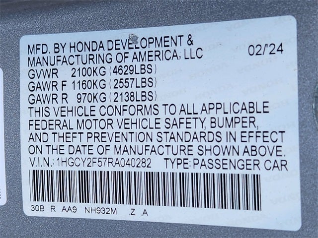 2024 Honda Accord Hybrid Sport