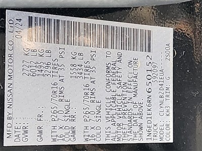 2024 Nissan Frontier SV