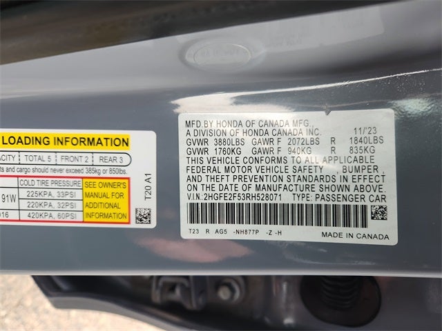 2024 Honda Civic Sport