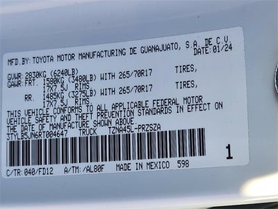 2024 Toyota Tacoma TRD Off-Road