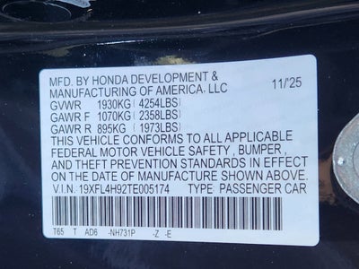 2026 Honda Civic Hatchback Hybrid Sport Touring