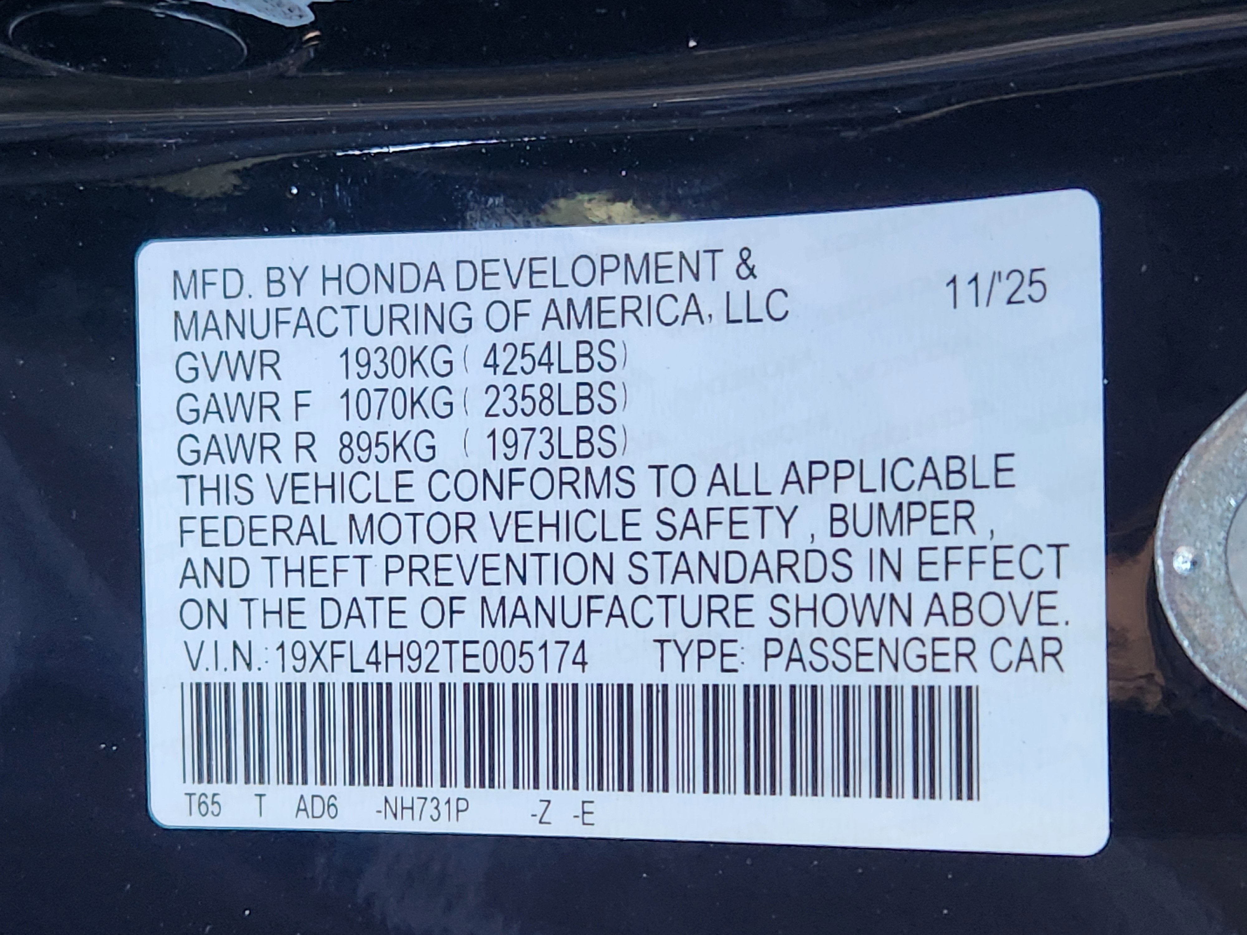 2026 Honda Civic Hatchback Hybrid Sport Touring