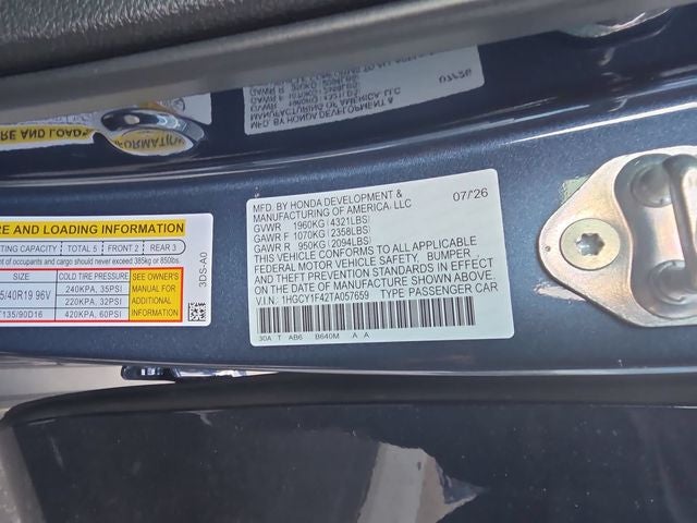 2026 Honda Accord SE