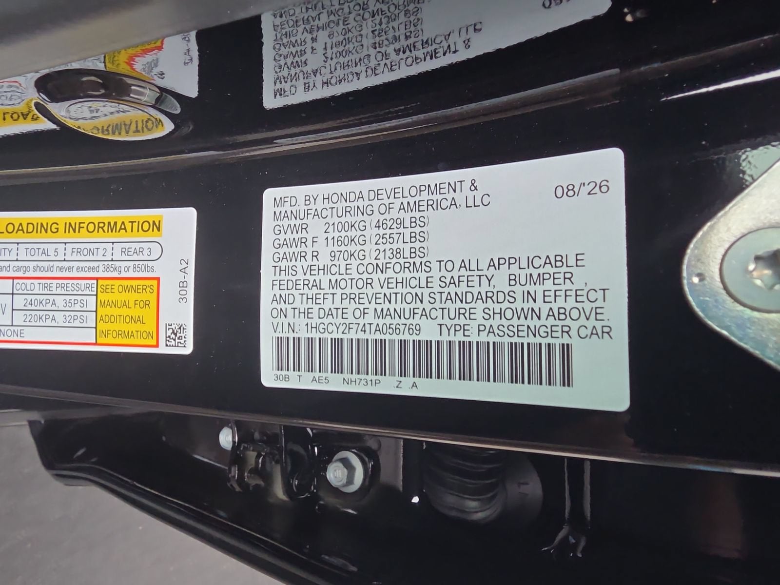 2026 Honda Accord Hybrid Sport-L