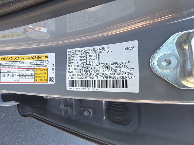 2026 Honda Accord Hybrid Touring