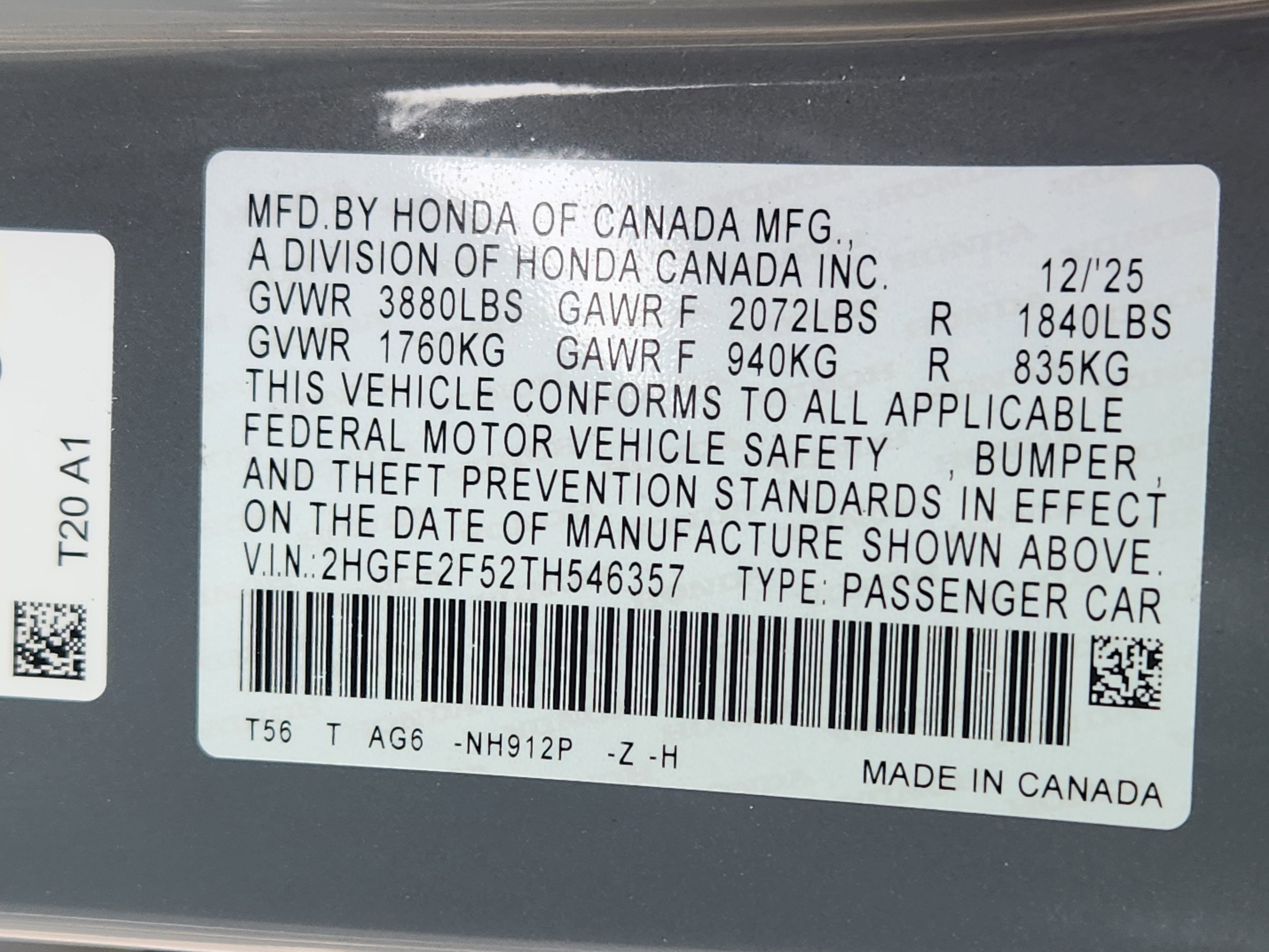 2026 Honda Civic Sedan Sport