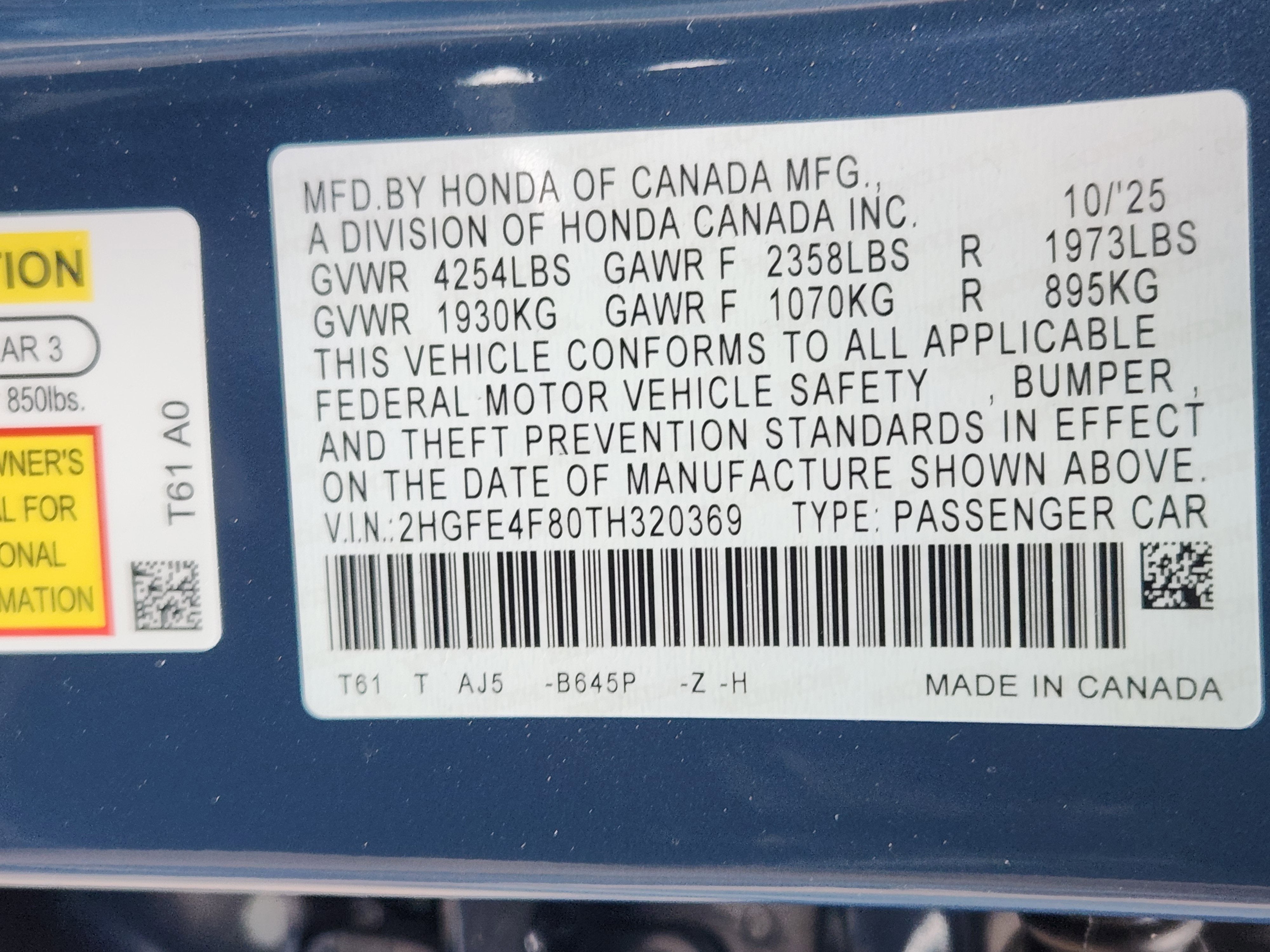 2026 Honda Civic Sedan Hybrid Sport Touring