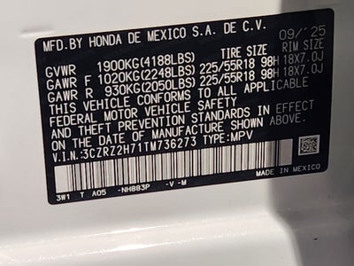 2026 Honda HR-V EX-L