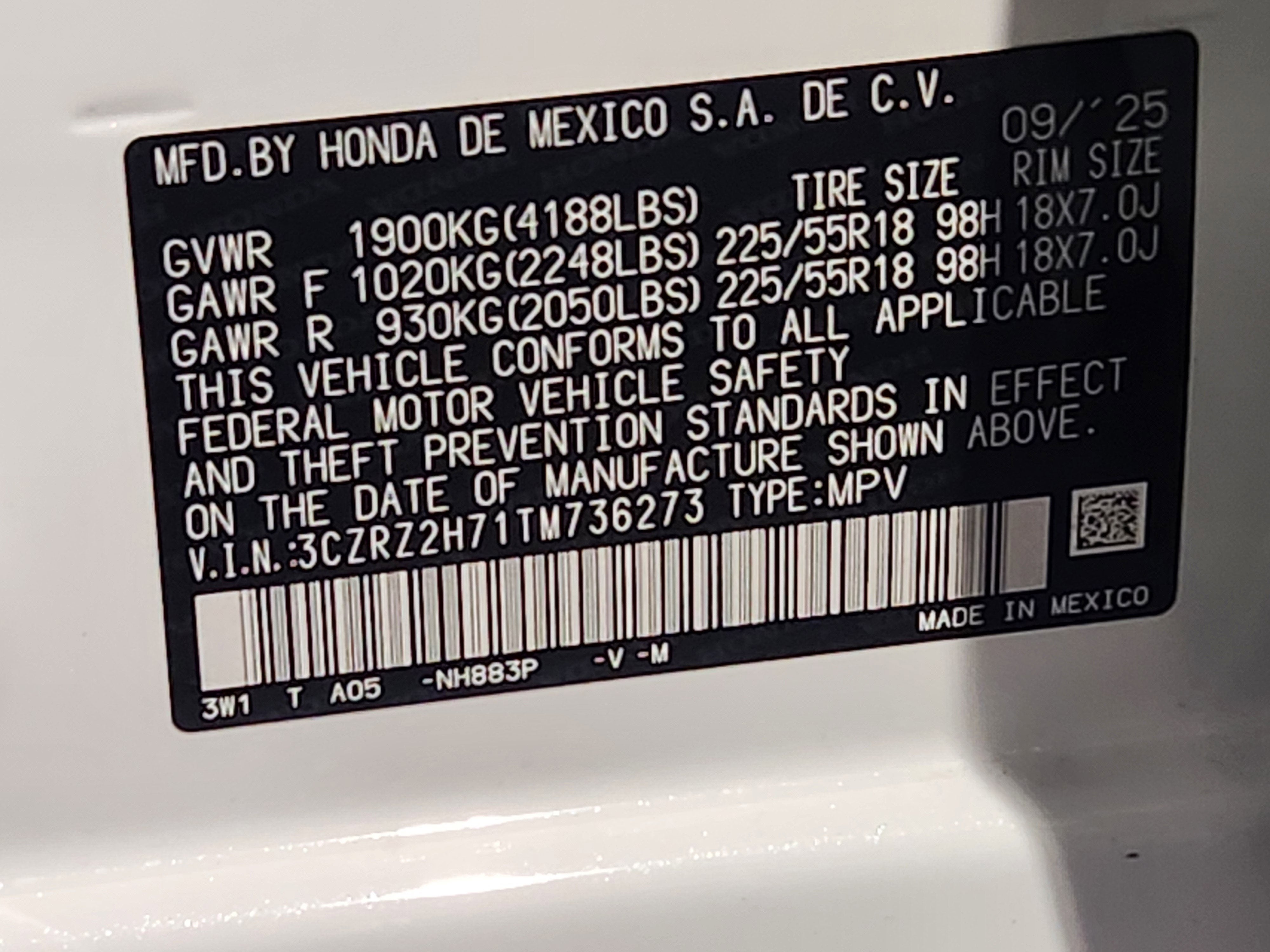 2026 Honda HR-V EX-L