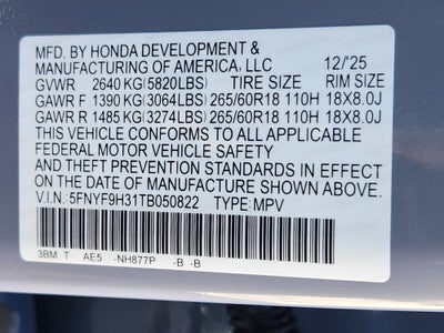 2026 Honda Passport RTL