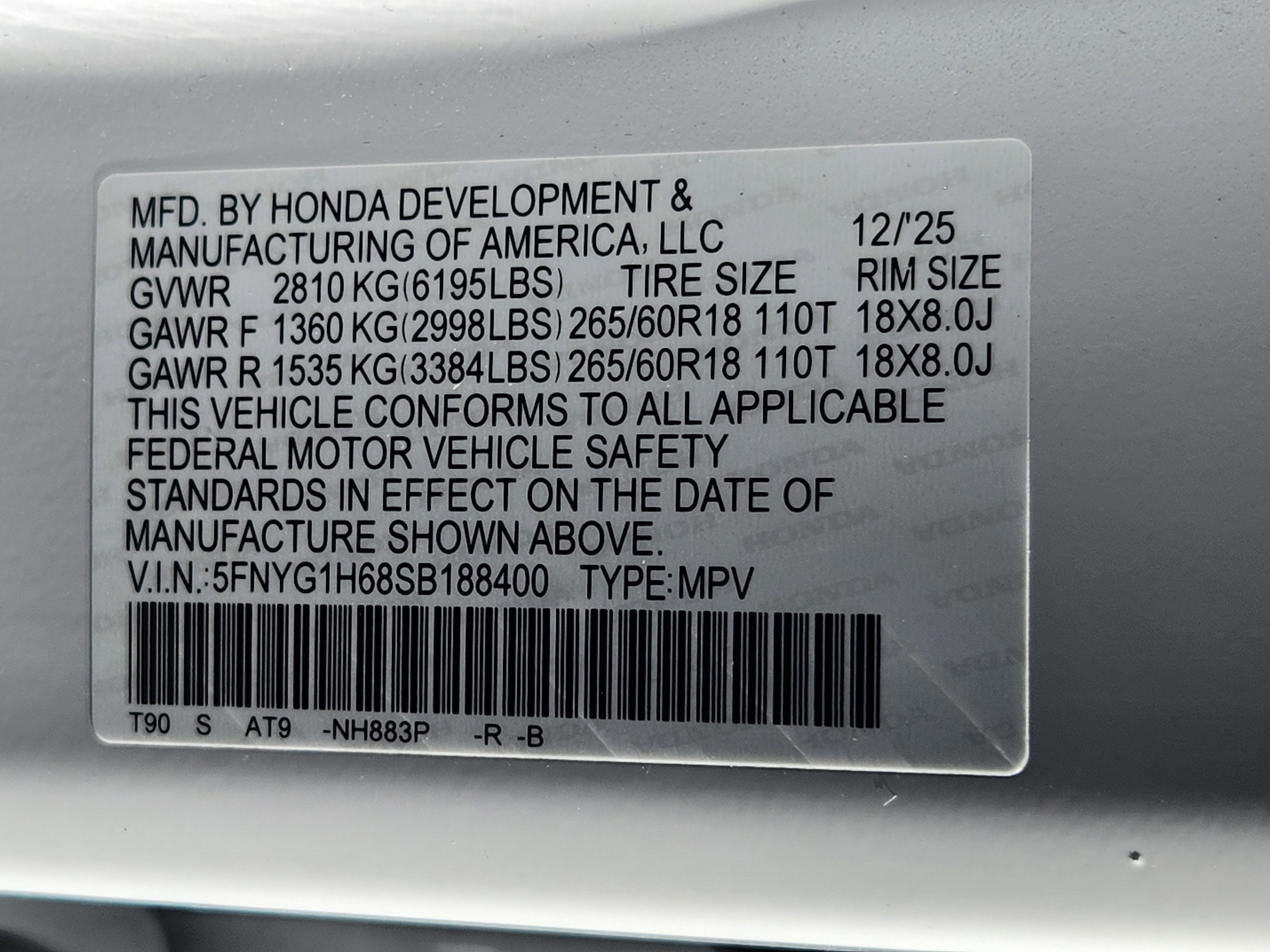 2025 Honda Pilot TrailSport