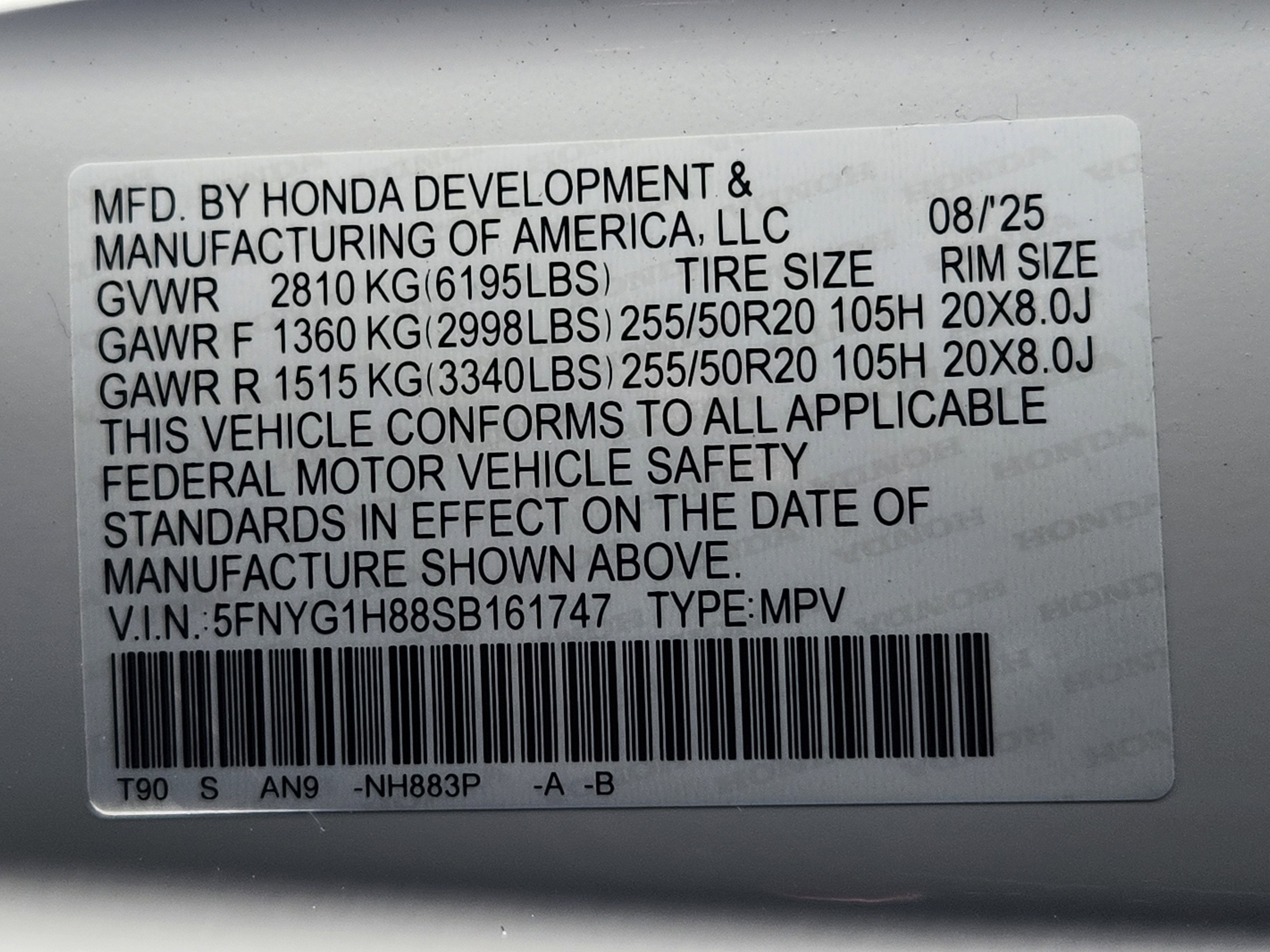 2025 Honda Pilot Elite