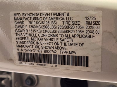 2026 Honda Pilot Black Edition