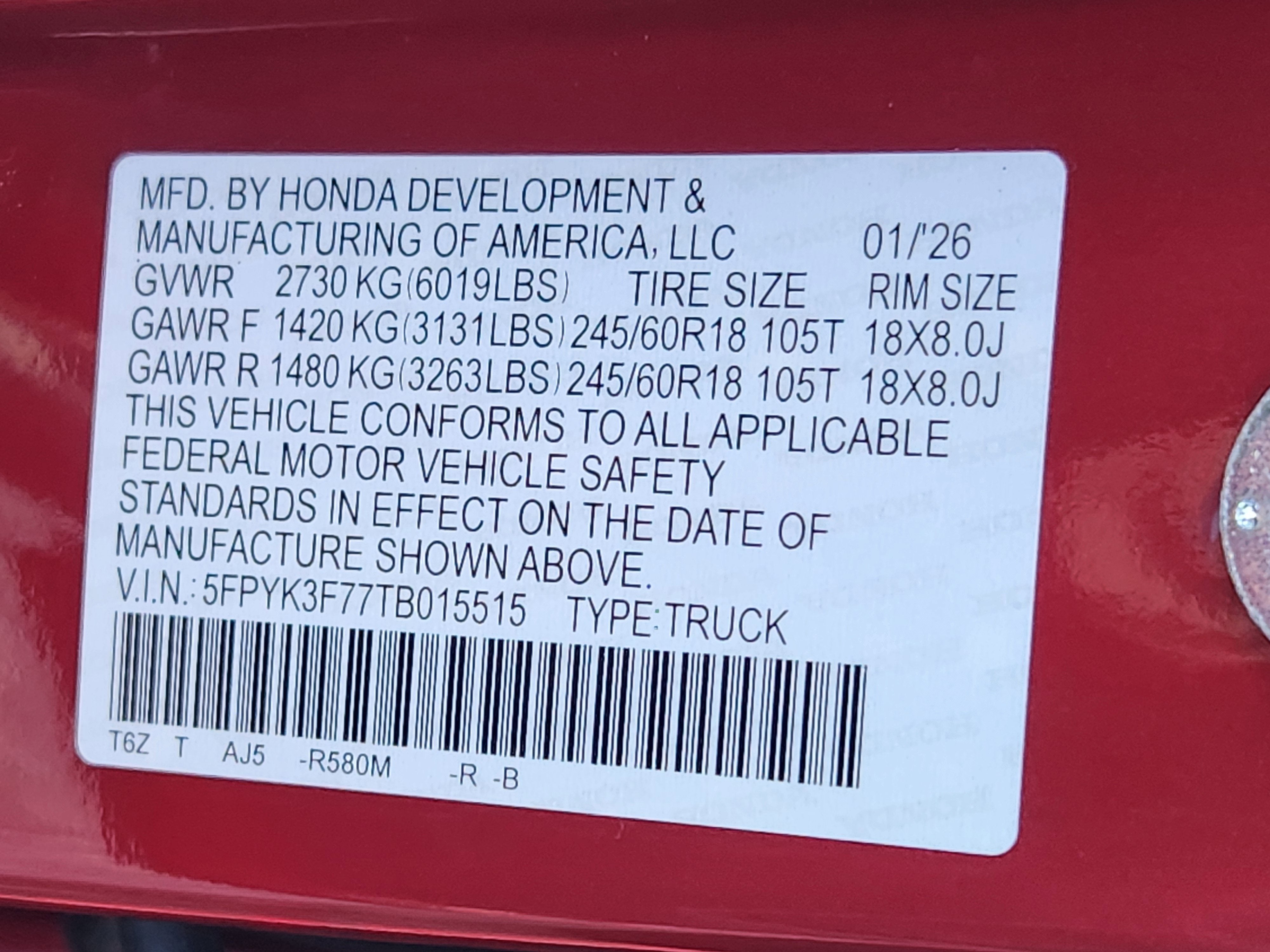 2026 Honda Ridgeline TrailSport+