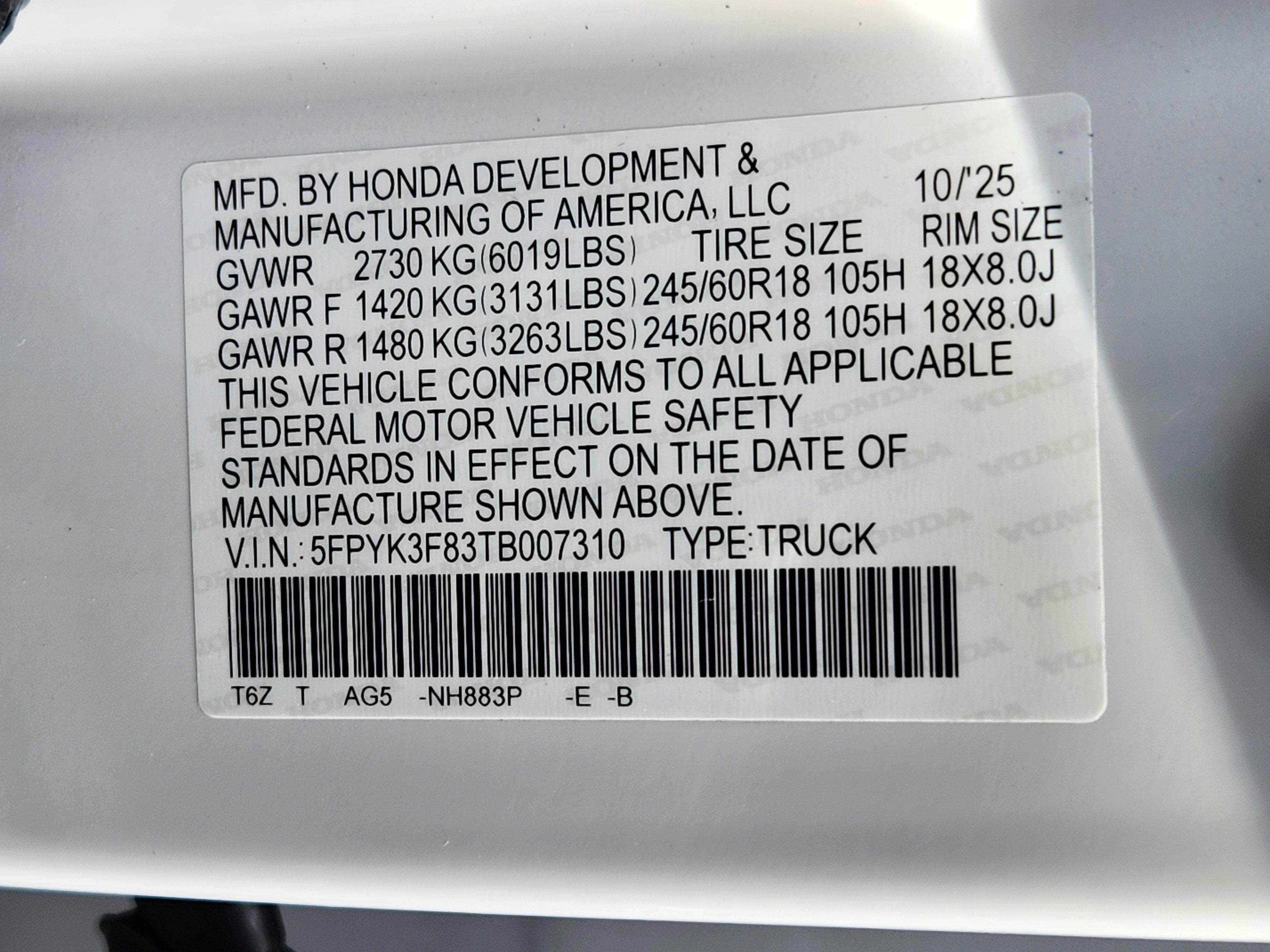 2026 Honda Ridgeline Black Edition