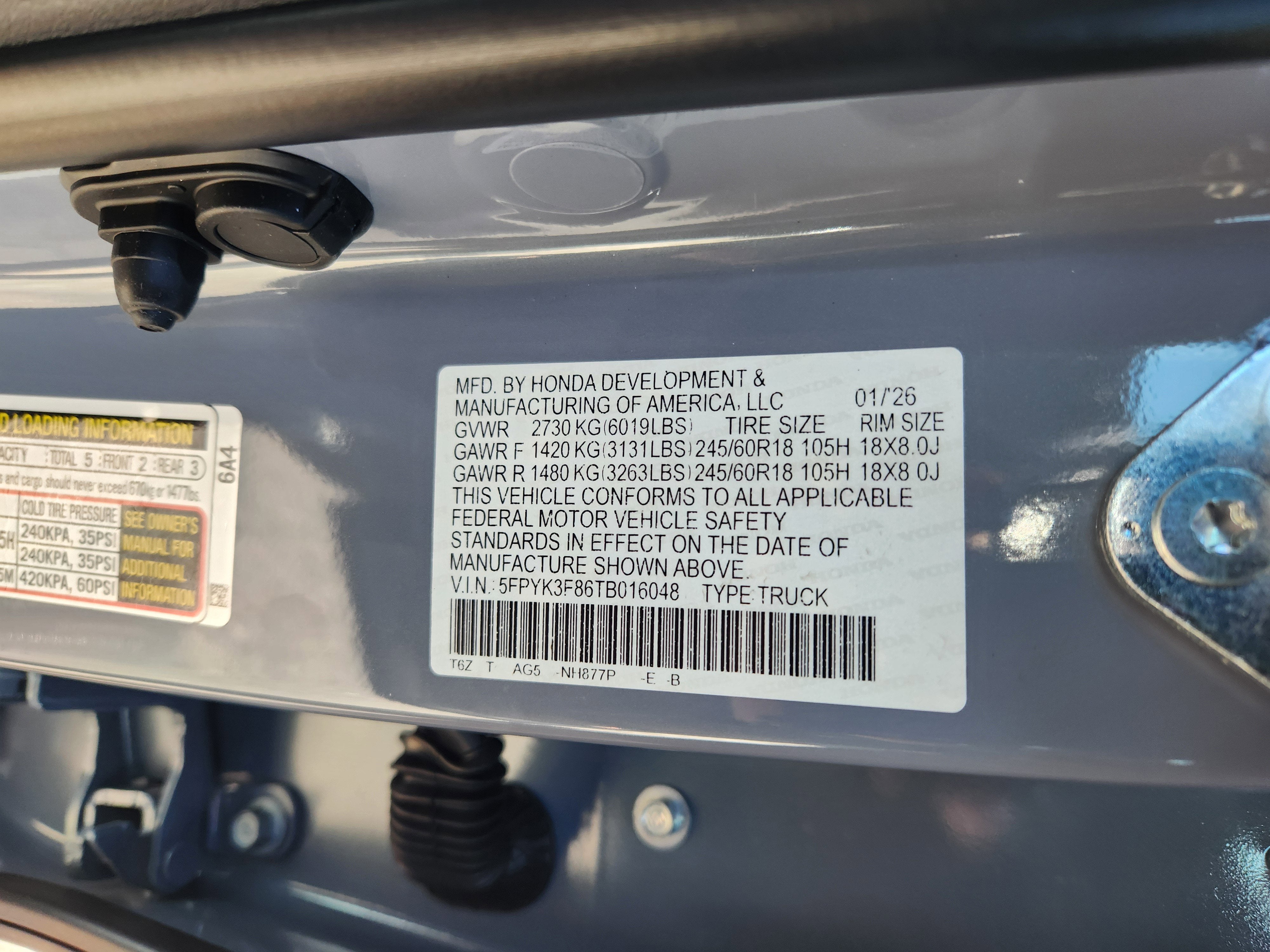 2026 Honda Ridgeline Black Edition