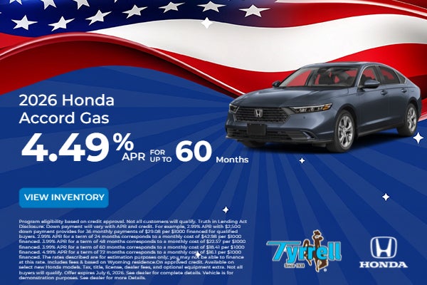 2026 Accord Gas