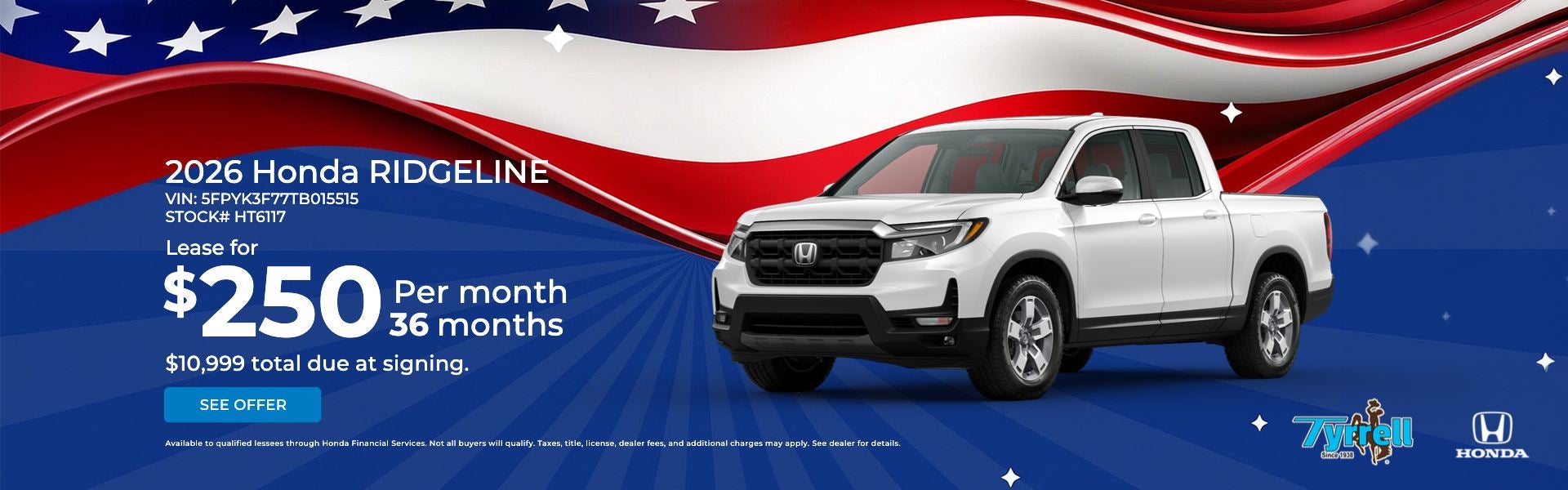 Ridgeline offer