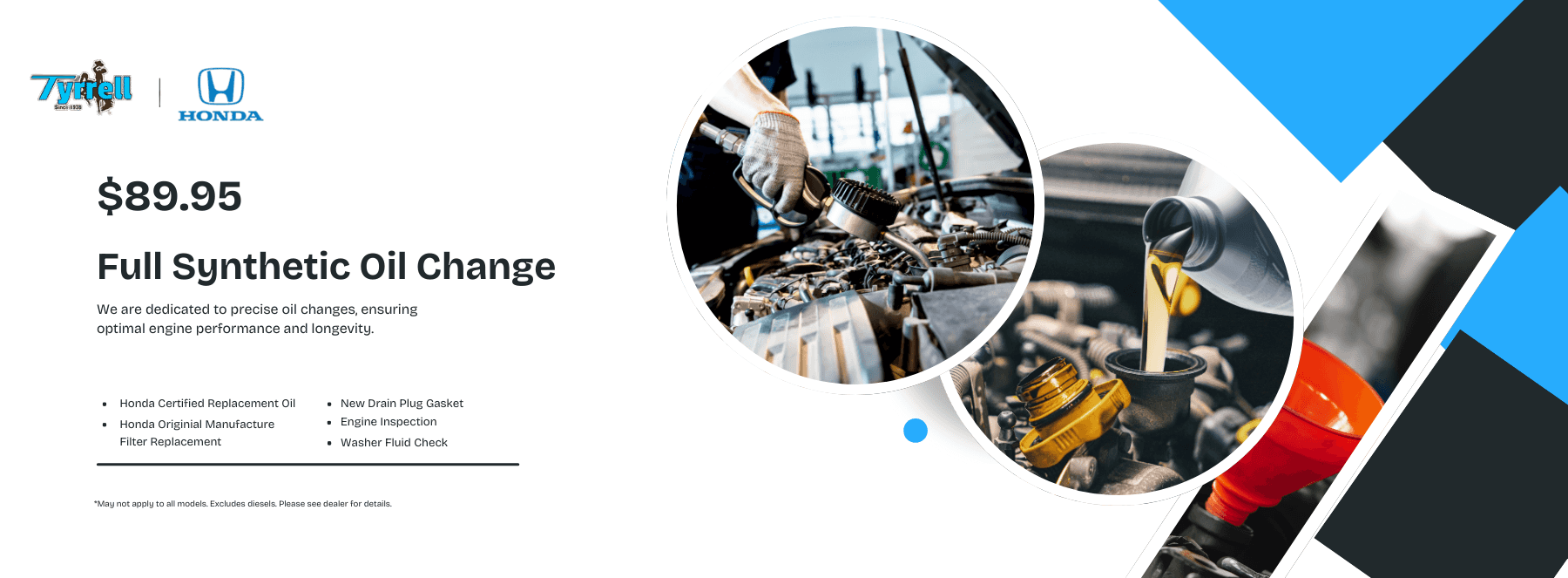 $89.95 Full Synthetic Oil Change at Tyrrell Honda in Cheyenne WY