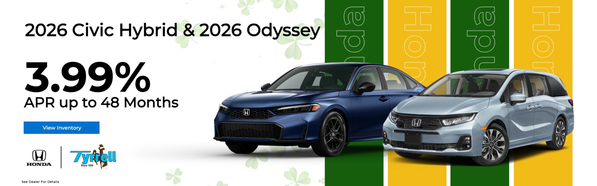 2026 Civic Hybrid & 2026 Odyssey